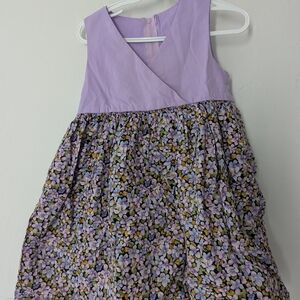 Lilac Floral Kids Dress